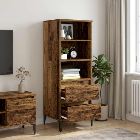 vidaXL Credenza Legno antico 40 x 36 x 110 cm Legno (1/5)