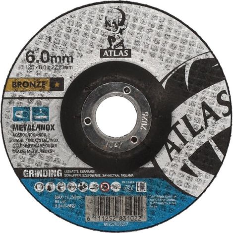 Disque à meuler les métaux 125 x 6 x 22 mm Norton Atlas (1/5)