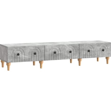 Mobile TV con cassetto Grigio Cemento 147 x 34,5 x 30 cm vidaXL