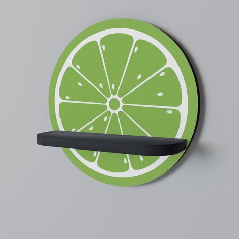 REFRESHING LIME Estante redondo negro (1/5)