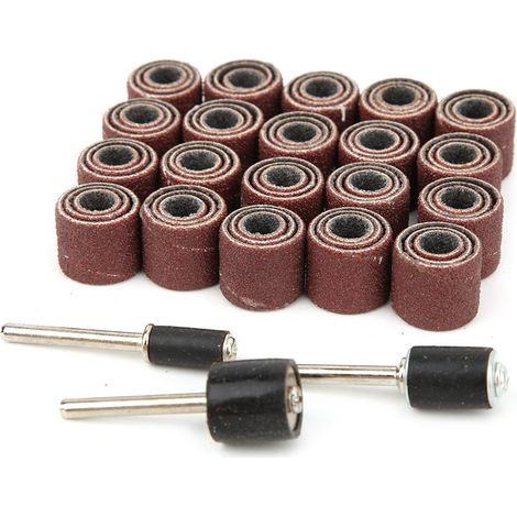 Ortviai Lot de 33 bandes abrasives pour ponceuse à tambour – métal, bois, plastique, polissage et dérouillage (1/5)