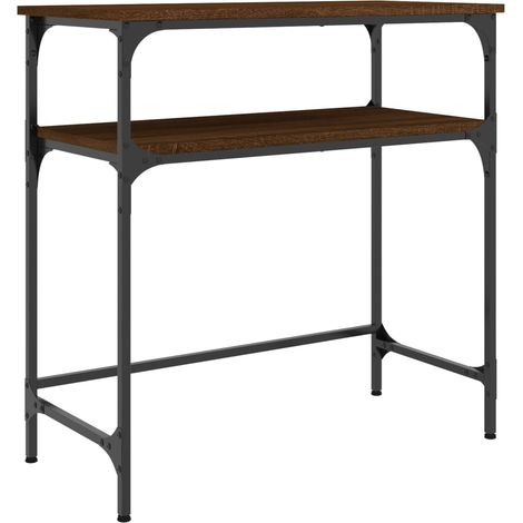 Maison Exclusive - Mesa consola madera de ingeniería marrón roble (1/5)