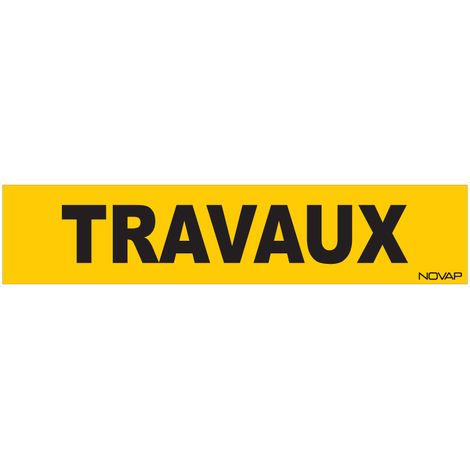 Panneau Travaux - Rigide 330x75mm - 4120935