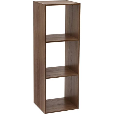 Étagère mix'n modul 3 cases rectangulaire 32x34,5cm marron - 5five (1/4)