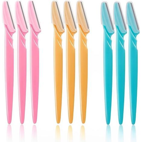 Set di 9 rasoi per sopracciglia da donna, modellatore per sopracciglia per viso e corpo, per donne e uomini (1/5)