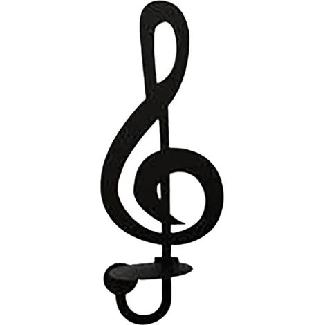 Support Pour Bougie Forme De Note De Musique - En Métal - Décoration Murale Pour Salon Bureau Jardin - Lot De 4 Pièces (1/5)