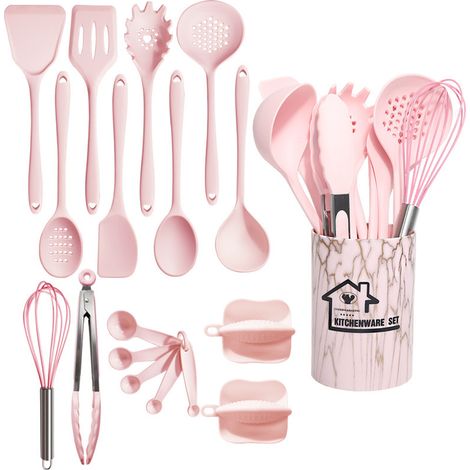 Ensemble ustensiles cuisine, silicone alimentaire, résistant chaleur, antiadhésif, cuisson pâtisserie (1/5)