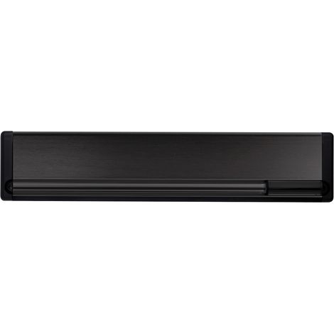 AXA Briefplatte mit Namensschild - Aluminium F8 Schwarz (1/4)
