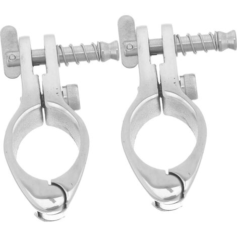 Set mit 2 robusten Edelstahl-Schiebeklemmen für Bimini-Tops, Schiebescharniere für Bootsmarkisen, Yachtzubehör und Angelboote (1/5)