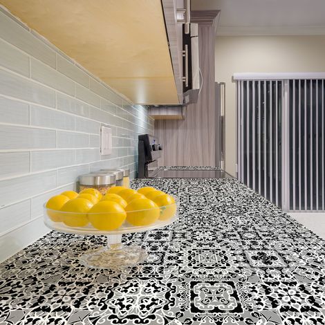 Sticker Mural Carrelage adhésif Cuisine Salle de Bain - 60 STICKERS CARRELAGES MEUBLE MONTOYA - 60stickers10x10cm (1/5)