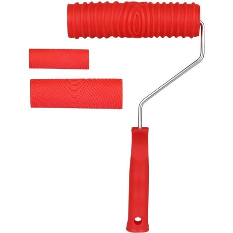 Paint roller, paint roller, wood grain tool kit, wood graining tool with handle for wood wall decoration (1/5)