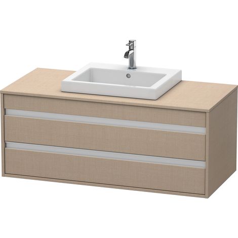 Lavabo consola Duravit Ketho, suspendido, 1200x496x550 mm, 2