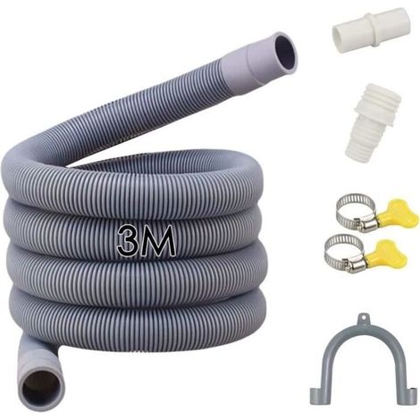 3 Meter Universal Drain Hose, Washing Machine Drain Hose, Water Drain Hose, Universal Washing Machine Drain (1/4)
