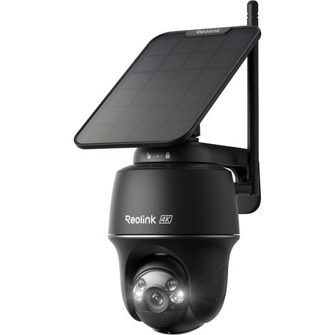 Camera Solaire Exterieur WiFi sans Fil, 360°PT, 2,4/5Ghz Wi-FI 6, Détection Intelligent, Suivi Automatique, Vision Nocturne Couleur, PT Ultra+Panneau Solaire Noir (1/5)