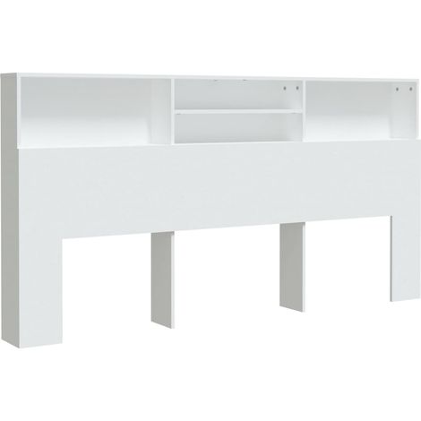 Tête de lit avec rangement Blanc 200x19x103,5 (1/5)