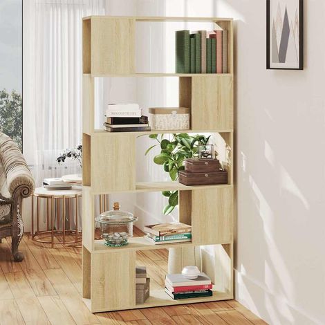 vidaXL Bibliothèque de séparation Chêne sonoma 80x24x155 cm (1/5)