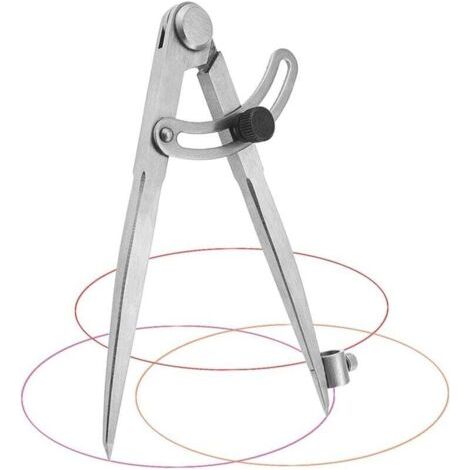Compas Menuisier 20 cm Compas Menuisier Professionnel en Acier au carbone Compas Grand Diamètre pour Cercles de Dessin, Menuiserie, Travail Du Métal et Travail Du Cuir