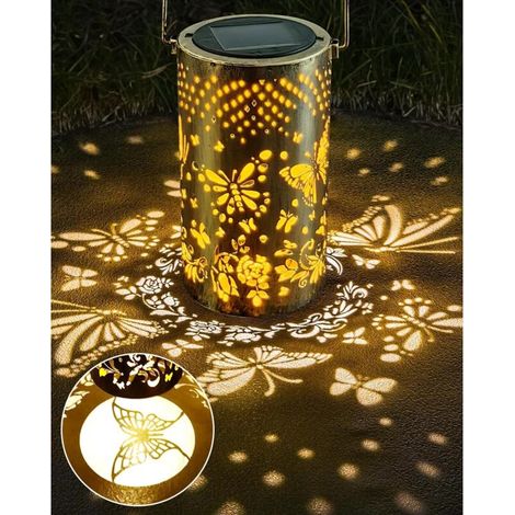 Solarleuchten für den Außenbereich, 1 Stück Solarleuchten für den Garten, wasserdichte Solarlaterne für den Garten (1/4)