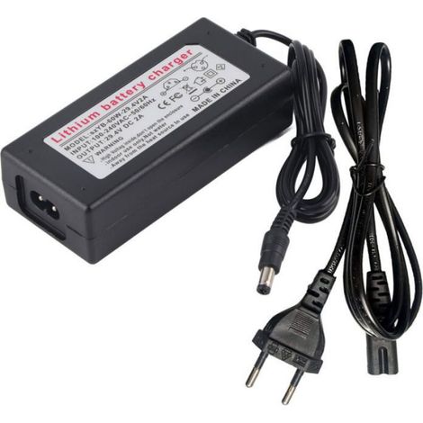 Adaptateur Chargeur Scooter Electrique - 29,4 V 2000 mA - Prise DC2,5 - Entrée 100-240 V CA - Pour Scooters Et Velos Electriques - 1 Piece (1/4)