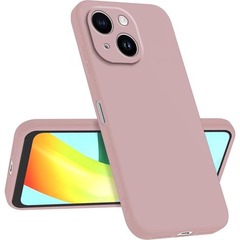 Coque Compatible avec Smartphone, Compatible with 15 (6.1"), Fine Antichoc Personnalisée Design Minimaliste - Poudre de Sable (1/5)