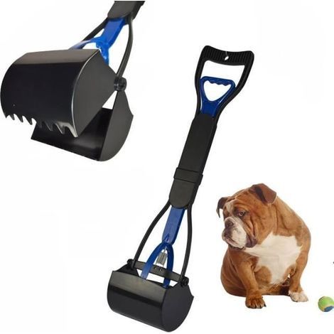 Pelle à déjections - Pratique - Portable - Manche long - Plastique - Noir (1/4)