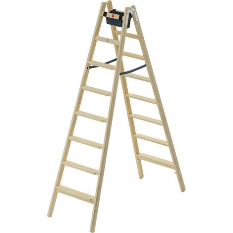 Hailo Holzleiter Master H80 2x8 Stufen (1/5)