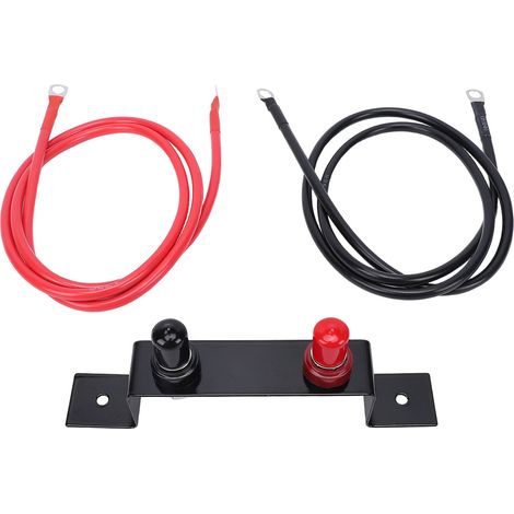 Kit de poteaux de saut de batterie 7AWG, longueur de 1.2M, terminaux de charge à distance robustes, relocalisation pour UTV ATV voiture camions