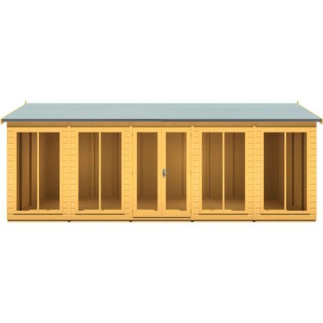 Mayfield 20 x 8 Summerhouse - Wood - L239 x W595 x H229 cm (1/5)