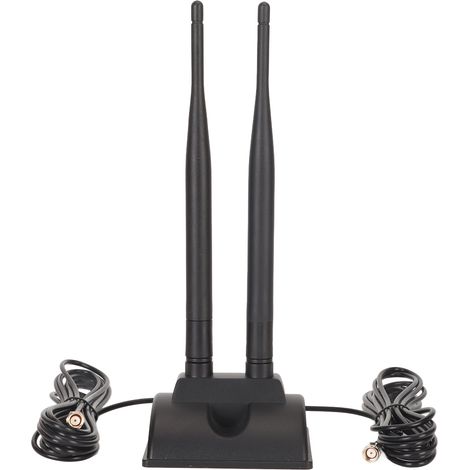 Antenne WiFi Double Bande 2.4GHz/5GHz 6DBI Gain Élevé Base Magnétique Réglable pour Routeur (1/5)