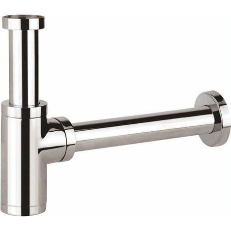 Sink Siphon, Universal Siphon Design 1 1/4 x 32mm, Adjustable Anti Odor, Chrome