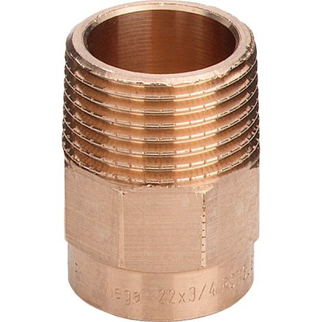Viega Raccordo di transizione, d 35mm, R 11/4 bronzo rosso Modello 94243G, 102661 (1/3)