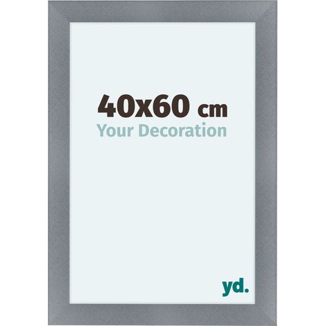 yd. - Cadre photo 40x60 - Aluminium Brosse - MDF - Como (1/5)