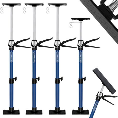 Set de 4 étai de porte/étai de soutien acier réglable en hauteur 115-290cm max. 30kg bricolage atelier maison garage étai télescopique