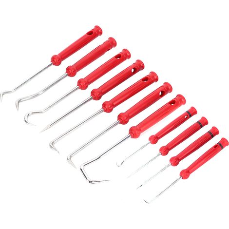 Kit de 11 outils à main pour joints d'huile : crochets, extracteurs de joints toriques et autres outils pour automobiles. (1/5)