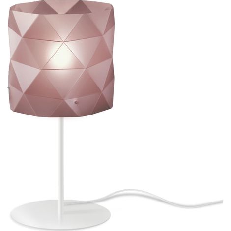 Lampada Da Scrivania Moderna Prisma Polilux ® Pink Metal E Metallo 1 Luce E27 (1/2)