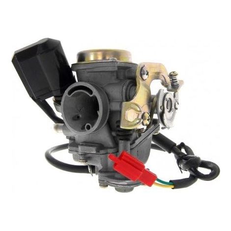2 Carburateur standard, étrangleur inclus, 50 cm pour moteur chinois GY6 4T BENZHOU YY50QT-7A (B16)