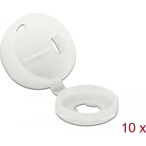 Delock TapÃ³n protector para tornillo M4 en color natural, 10 piezas