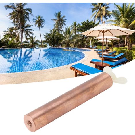 Anode solaire de remplacement en cuivre, tige d'anode à haute efficacité pour ioniseur solaire de piscine SunShock (1/3)
