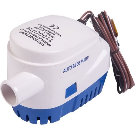 Pompe de cale automatique 12V 1100GPH avec Interrupteur à Flotteur (1/3)