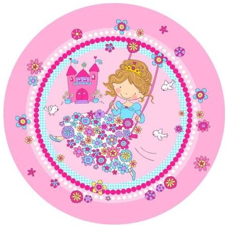 10 Piatti di carta rotondo Ø 23 cm "Princess Friends"