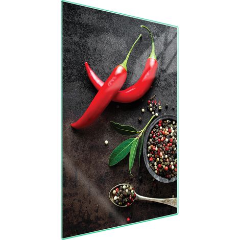 TAGLIERE IN VETRO 35x52 Chili (1/5)