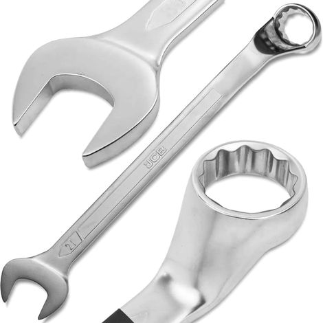 Chiave a forchetta JCB 75 gradi 21 mm acciaio CR-V a doppia estremità