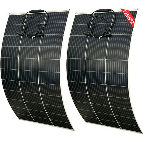 Solarpanel, monokristallin, hohe Effizienz, 125W   2PCS (1/2)