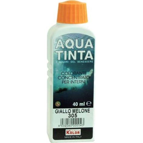 COLORANTE ACQUA AQUATINTA - 305 GIALLO MELONE ML 40 - 10 pezzi