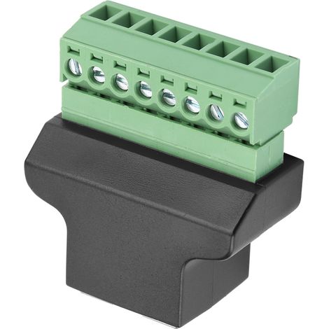 RJ45-Buchse auf 8-poligen Schraubklemmenadapter für CCTV-DVR-Verkabelung
