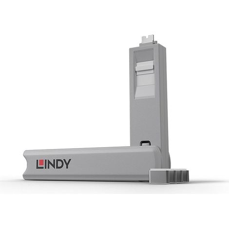 Lindy USB Typ C Port Schloss weiß
