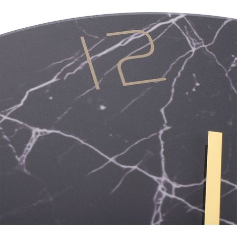 Horloge Murale Acrylic Scandinave Silencieuse 30cm Cadran Marbre Décor pour Salon Cuisine Bureau (1/5)