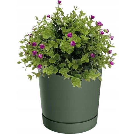 Maceta de pino verde con platillo de 19,9 cm Tubo (1/2)