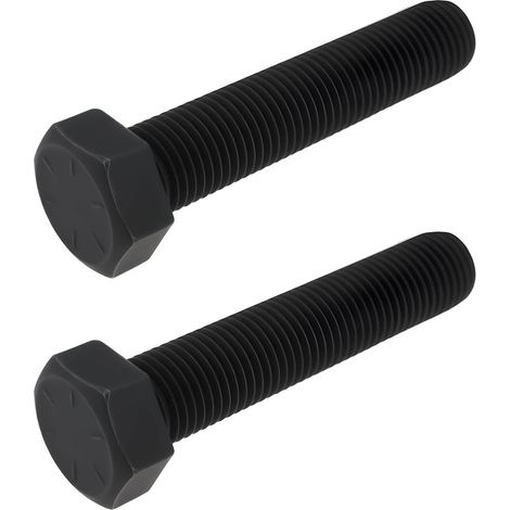 2 Vis De Fixation - Lame Tondeuse À Gazon - Acier Noirci - Résistant Corrosion - Pour MS197 MP141 - Noir - 3/8-24UNF X 4,5cm (1/5)