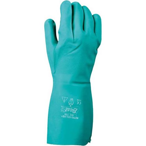 Gant de protection chimique Nitrile 730,Taille 9 (Par 10)